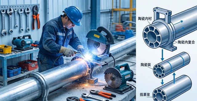 陶瓷内衬复合钢管_钢管陶瓷复合内衬厂家_陶瓷复合钢管规格重量表