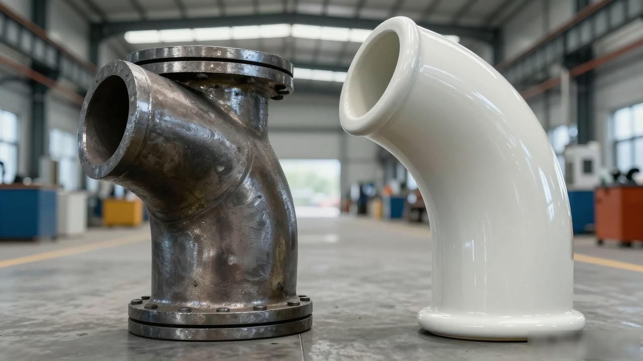 衬陶瓷弯头_弯头镶陶瓷_陶瓷片弯头图片